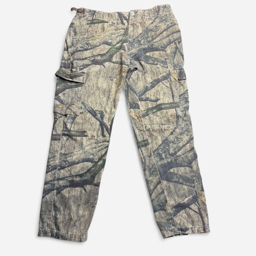 Y2K Cabela's Mossy Oak camo cargo pants, made in Macau, 42 tall
